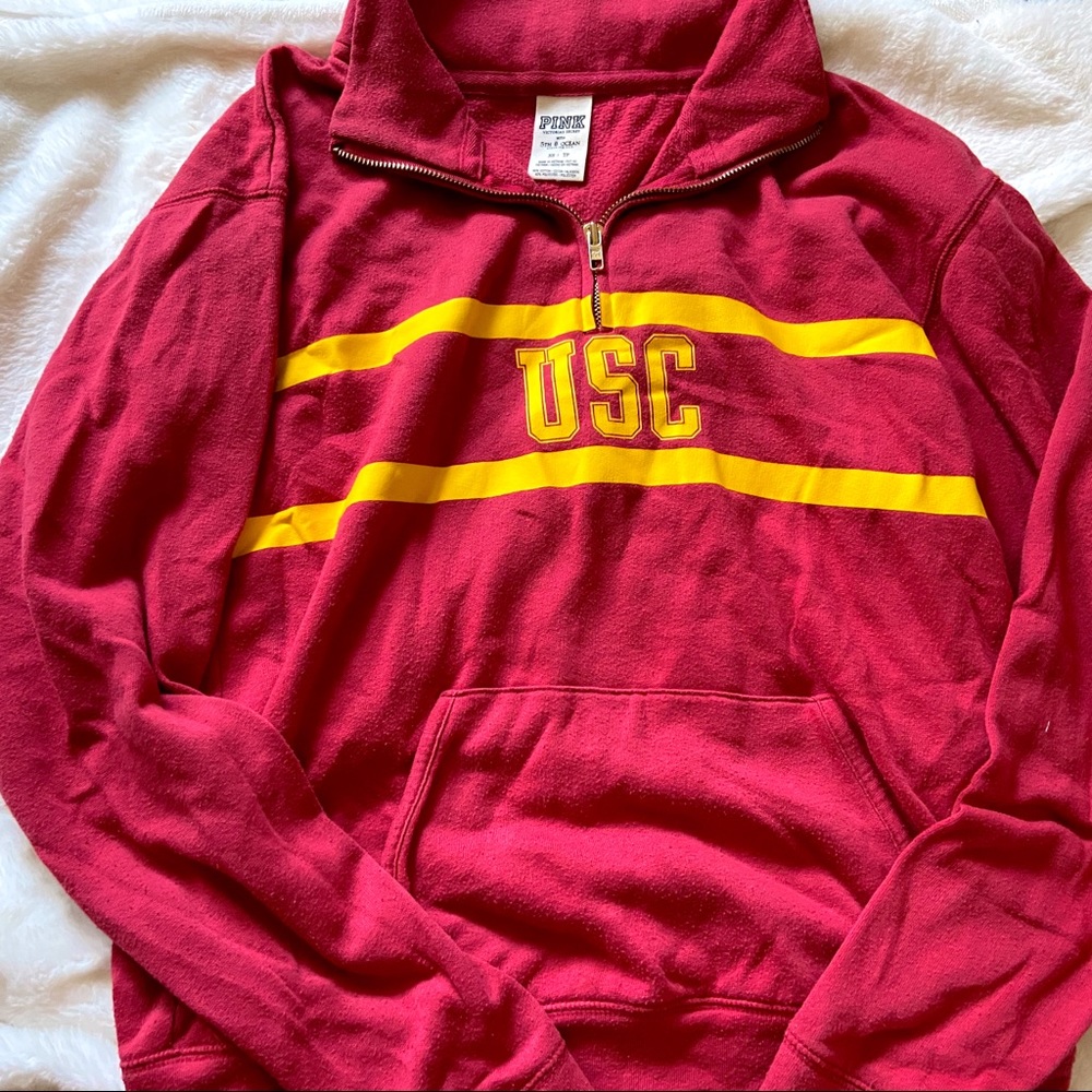 VS PINK USC ZIP-UP (COLLEGE EDITION)